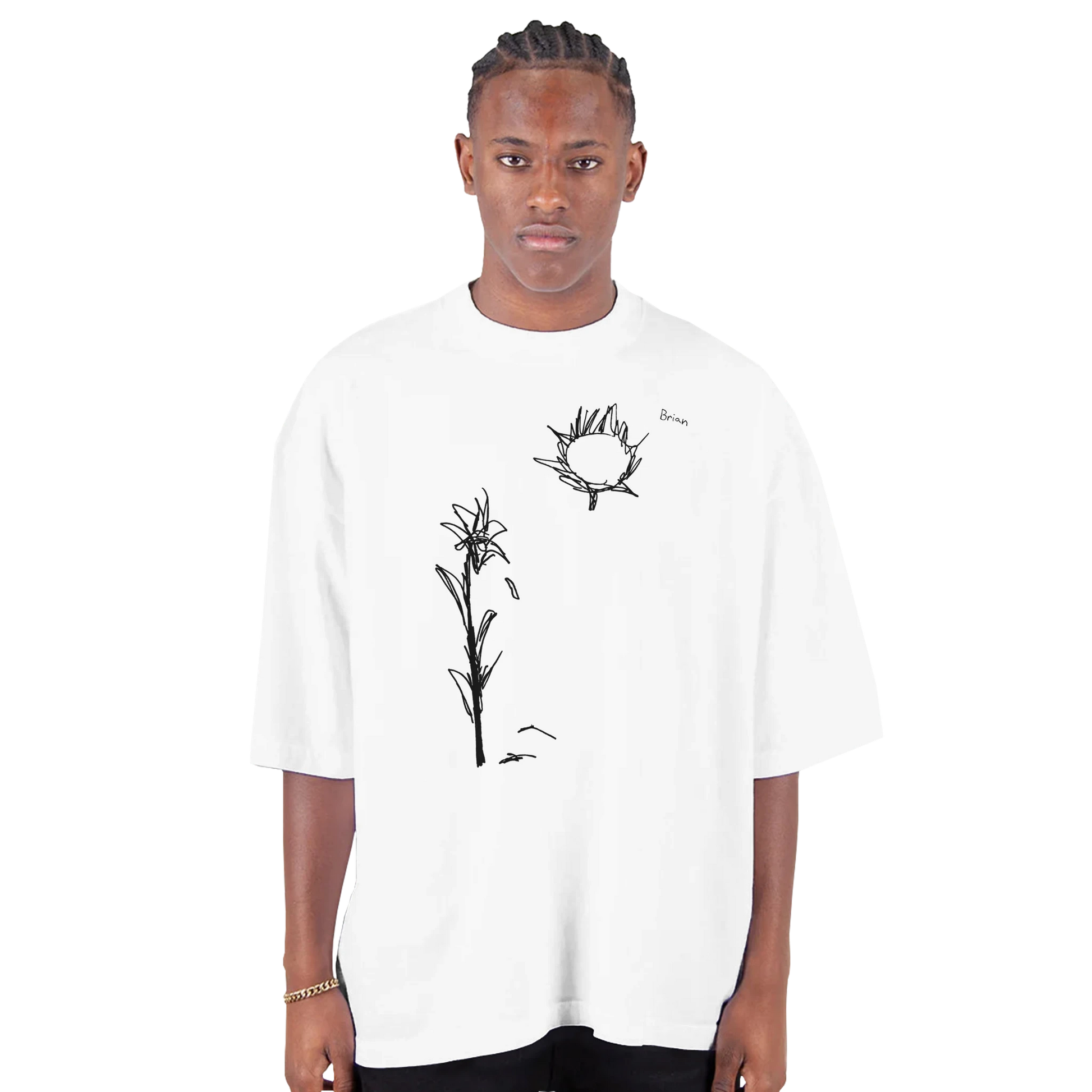 ★TOUT Y EST★ June Drawing Cotton BagIvory WJ2414BG010MIV Tote Bag Off-white Organic Cotton - 'Imagine Me and You